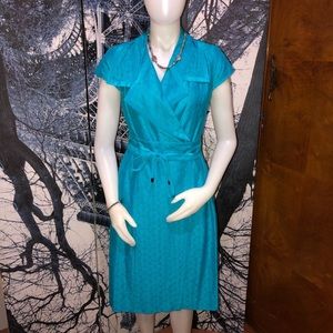 Etcetera Women’s Cap Sleeve Belted Dress